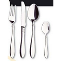 24 Piece Aura Flatware Set w/ Gold Accent